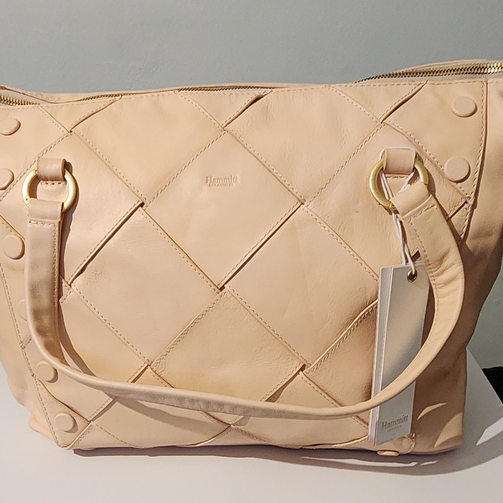 Hammitt Daniel Large Woven Vaccheta with Quilted Texture and Gold Accents